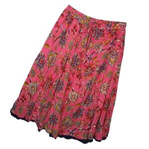 Mix Nouveau Womens Large Maxi Floral Skirt Boho Artsy Hippie Fairy Flowy Layered
